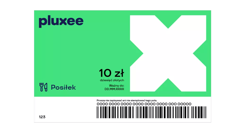 Kupon papierowy Pluxee posiłek