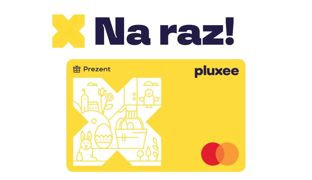 Karta magnetyczna Pluxee Prezent na raz na wielkanoc
