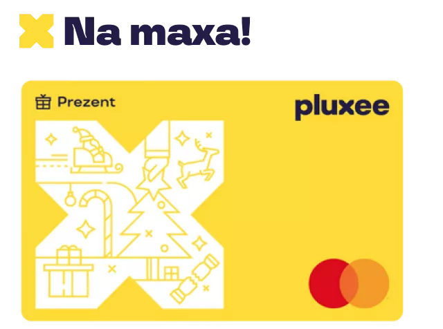 Pluxee prezent na święta na maxa zbliżeniowa