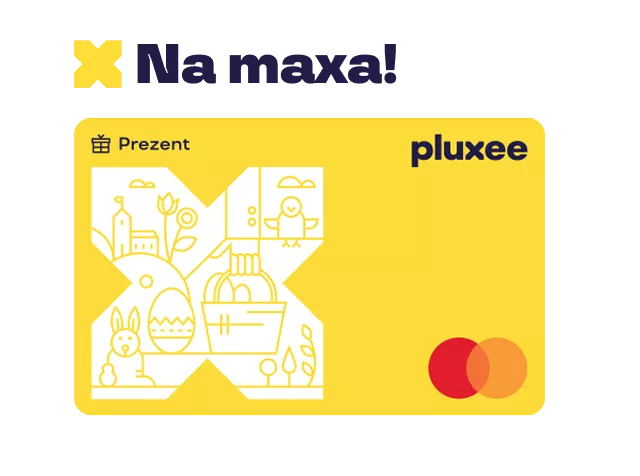 Karta zbliżeniowa Pluxee Prezent na maxa!