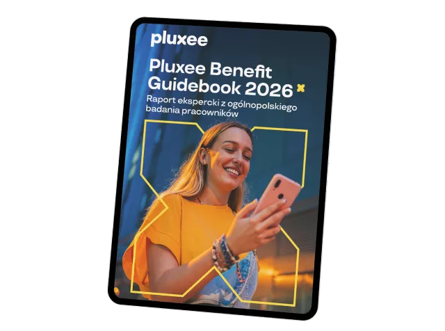 Okładka raportu Benefit Guidebook 2026 – ogólnopolskie badanie pracowników o motywacji, lojalności i potrzebach benefitowych – pluxee.pl