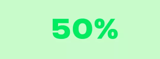 50%