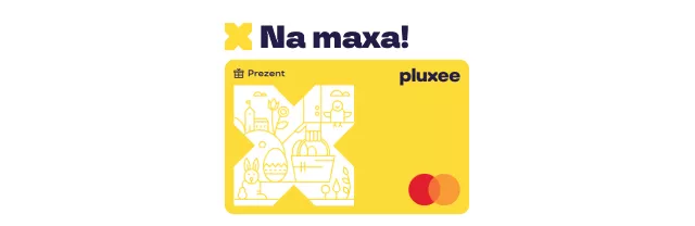 Pluxee prezent na święta na maxa - wizualizacja karty