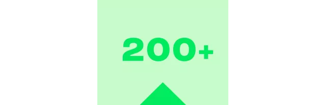 200+