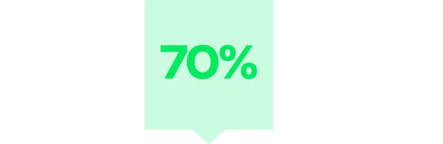70%